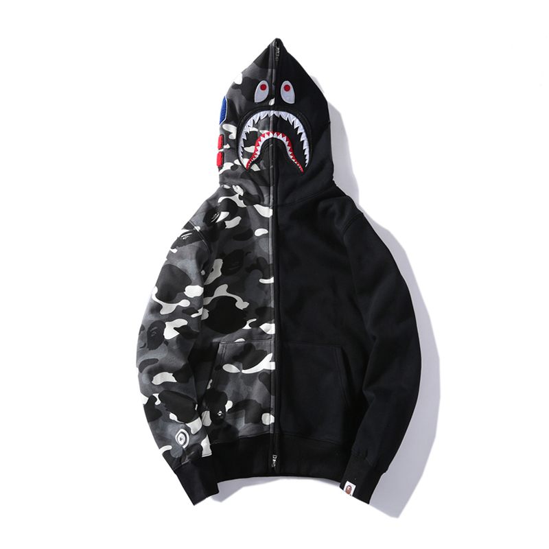 Black Shark Star Speckled Bape Hoodie Zip Up. Elevate your street fashion game with this iconic blend of comfort and style. Perfect for trendsetters.