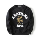 BAPE Ape Alphabet Print Plus Size Pullover Sweater